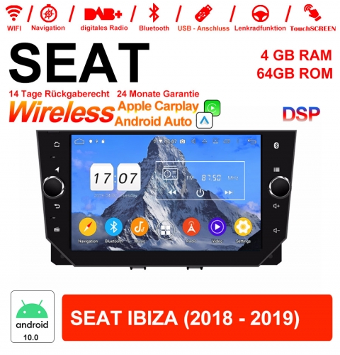 8 inch Android 12.0 Car radio / multimedia 4 GB RAM 64GB ROM for Seat IBIZA 2018 2019 with WiFi NAVI Bluetooth USB