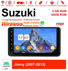 7 pouces Android 12.0 autoradio / multimédia 4Go de RAM 64Go de ROM pour Suzuki Jimny 2007-2013 avec WiFi NAVI Bluetooth USB