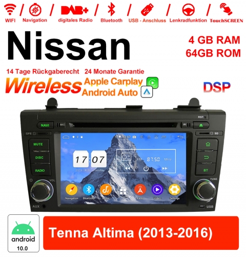 7 pouces Android 12.0 Autoradio / multimédia 4 Go de RAM 64 Go de ROM pour Nissan Teana Altima 2013-2016 avec WiFi NAVI Bluetooth USB