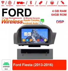 7 pouces Android 12.0 autoradio / multimédia 4Go de RAM 64Go de ROM pour Ford Fiesta 2013-2016 avec WiFi NAVI Bluetooth USB
