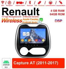 9 pouces Android 12.0 Autoradio / Multimédia 4 Go de RAM 64 Go ROM pour Renault Capture AT 2011-2017 avec WiFi NAVI Bluetooth USB