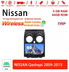10.1 Zoll Android 12.0 Autoradio / Multimedia 4GB RAM 64GB ROM Für Nissan Qashqai 2009-2015 Built-in Carplay / Android Auto