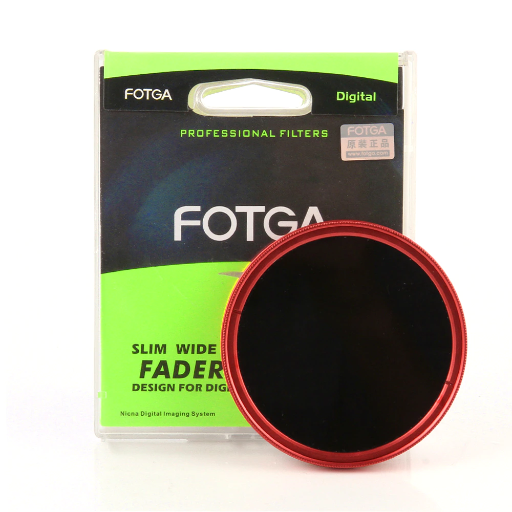 FOTGA Ultra Slim ND Filter 43/ 46/ 49/ 52/ 55/ 58/ 62/ 67/ 72/ 82mm Adjustable ND Lens Filter