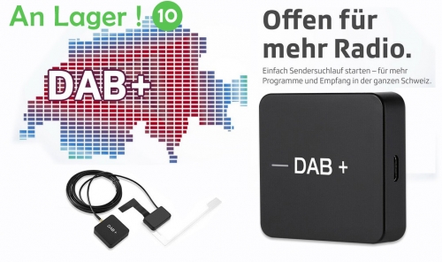 Tuner radio numérique DAB pour Android 7.1, 8.0, 9.0 et 10.0 Lecteur stéréo pour autoradio