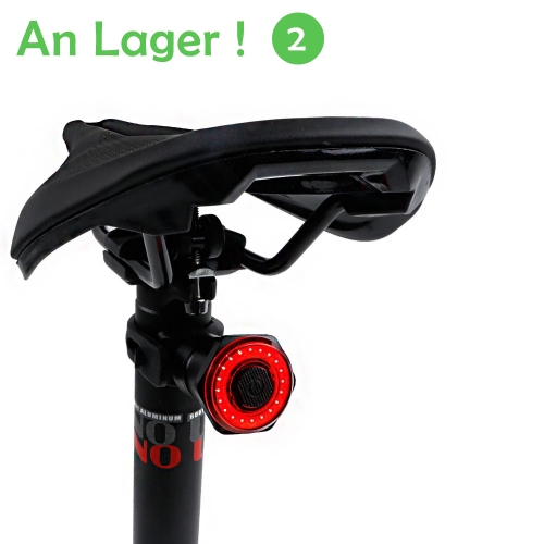 Smart Bike Tail Seat Tube Light Auto Start Stop Brake IPX6 Waterproof USB Charging Bike Led Lights