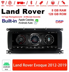 10.25 pouces  Android 10.0 Autoradio/multimédia 8Go RAM 128Go ROM pour Land Rover Range Rover Sport L494 SVR 2013~2019