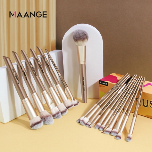 MAANGE Professionelle 18 stücke Make-Up Pinsel Cosmestic Werkzeuge