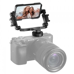 Miroir d'écran rabattable Ulanzi PT-14 Vlog pour Sony A7R3 A7III A7II A6000 A6300 A6500 Nikon Z7 avec double miroir de caméra à chaussure froide