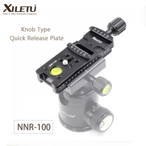 XIELTU NNR-100 étendre le support de montage de caméra plaque de dégagement rapide pour rotule de trépied d'appareil photo numérique