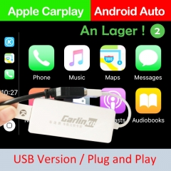 Carlinkit USB Smart Link Clé Apple CarPlay pour Android Navigation Player Support mini-USB Carplay pour Android et iOS Dual Phone System