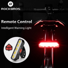 ROCKBROS Bicycle Wireless Remote Control Tail Light USB Charge Waterproof Bike Seatpost Rear Lamp Turn Signal Bike Lights