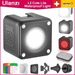 Ulanzi L2 Cute Lite IP68 Mini Video Light with Color Filter Diffuser Honeycomb 5500K Photography Light for DSLR