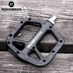 ROCKBROS Ultralight Seal Bearing Bike Pedals Cycling Nylon Road bmx Mtb Pedals Flat Platform Bike Parts Accessories