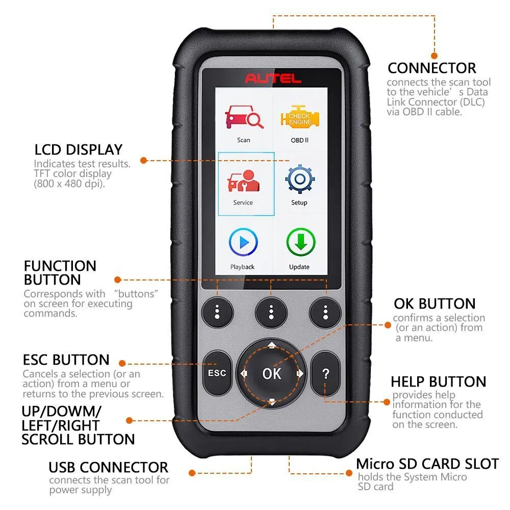 Autel MaxiDiag MD806 Pro OBD2 Scanner Auto Automotive Diagnostic Tool 