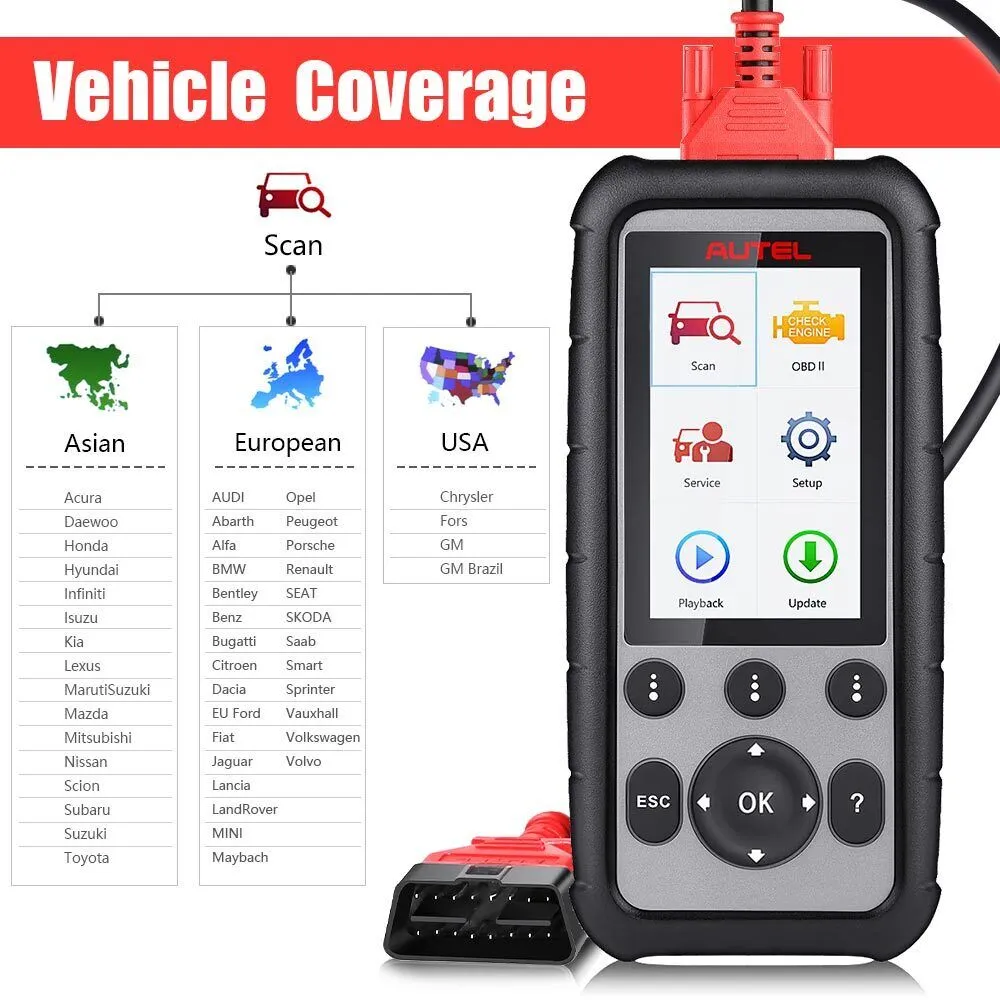 Autel MaxiDiag MD806 Pro OBD2 Scanner Auto Automotive Diagnostic Tool 