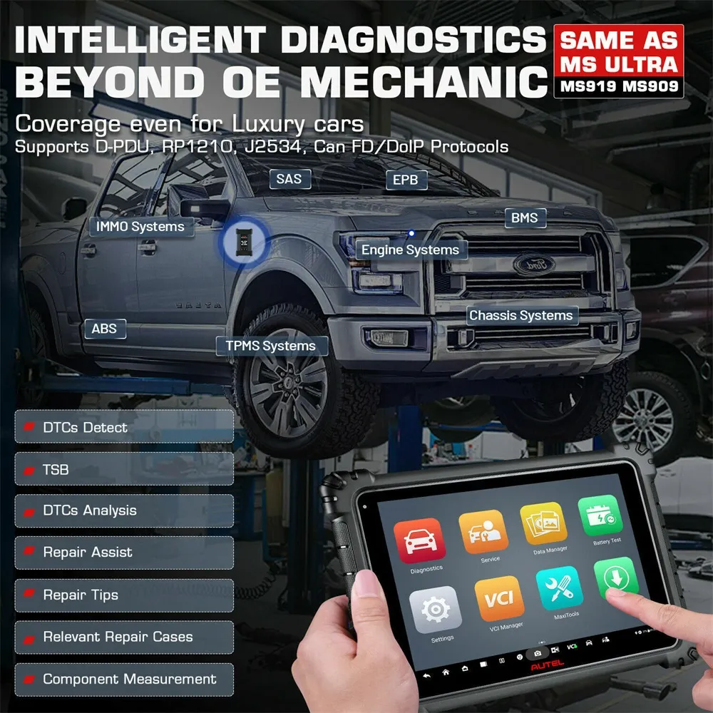 Neue Autel MaxiCOM Ultra Lite Automobile Volle Systeme Diagnose Werkzeug