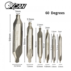 HSS Combined-Center Drill 60 degree Countersinks Angle Bit Set 1.0mm 1.5mm 2.0mm 2.5mm 3.5mm Metal Drill Bit