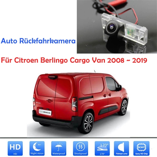 Car Rear View Camera For Citroen Berlingo Cargo Van 2008 ~ 2019 Night Vision Waterproof Rear Parking Camera High Quality RCA