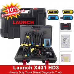 Launch X431 HD III 24V Truck full system diagnostic support work with X431 V+ X431 PRO3 PADII Multi-language update online