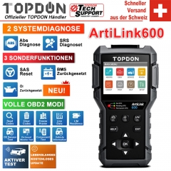 TOPDON ArtiLink600 OBD2 Scanner Car Diagnostic Tool Automotive Scan Auto Diagnostic ABS SRS Engine Test Autoscanner