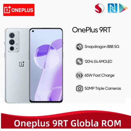 Oneplus 9RT 5G Android 11 6.62 inches Snapdragon 888 120Hz 8GB RAM 256GB ROM 50MP 4500mAh Triple kamera Smartphone