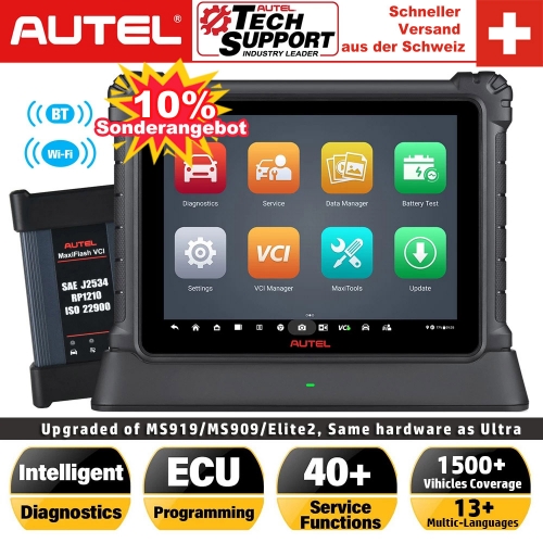New Autel MaxiCOM Ultra Lite Automobile Full Systems Diagnostic Tool & Auto Scanner ECU Programming OE Level IMMO