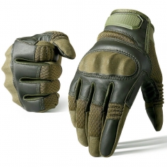 Écran tactile PU cuir Gants tactiques Armée Combat Airsoft Randonnée Vélo Escalade Tir Gants doigts complets Hommes