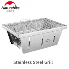 Naturehike Outdoor Camping Kochen Wandern Grill Klapp Tragbare Lagerfeuer Grill Leichte Stahl Mesh Grill