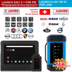Launch X431 V+ & X431 HD3 heavy duty 10,1 "Screen Tablet Bluetooth/wifi auto diagnose scanner test von LKWs & PKWs Komplett!