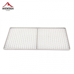 Widesea Charbon de titane BBQ Barbecue Compartiment Net pour Camping Plage Pique-nique Barbecue Bureau Tableau Cuisine Ustensiles Outdoor Equipement