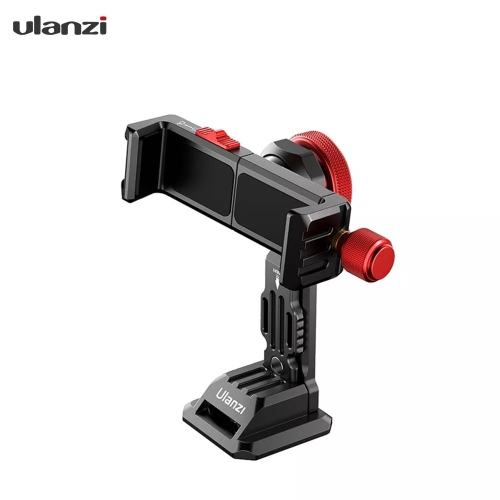 Ulanzi ST-14 intelligent en métal support de pince de téléphone 360 ° rotatif avec chaussure froide pour accessoires d'extension de Smartphone Vlog