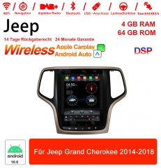 9.7 pouces Android 12.0 Autoradio / Multimédia 4 Go de RAM 64 Go ROM pour Jeep Grand Cherokee 2014-2018 Carplay intégré / Android Auto