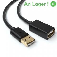 5m USB Verlängerungskabel  USB-A Stecker zu USB-A Buchse Erweiterung