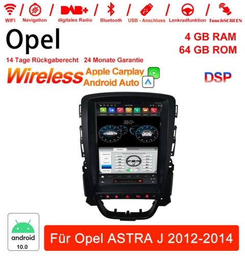 9.7 Zoll Android 12.0 Autoradio /Multimedia 4GB RAM 64GB ROM Für Opel ASTRA J 2012-2014  Mit DSP Built-in Carplay Android Auto