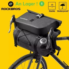 ROCKBROS Bicycle Bag Big Capacity Waterproof Front Tube Cycling Bag MTB Handlebar Bag Front Frame Trunk Pannier Bike Accessories