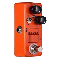 Mosky D250X Mini pédale d'effets de préampli de guitare Overdrive avec commutateur True Bypass