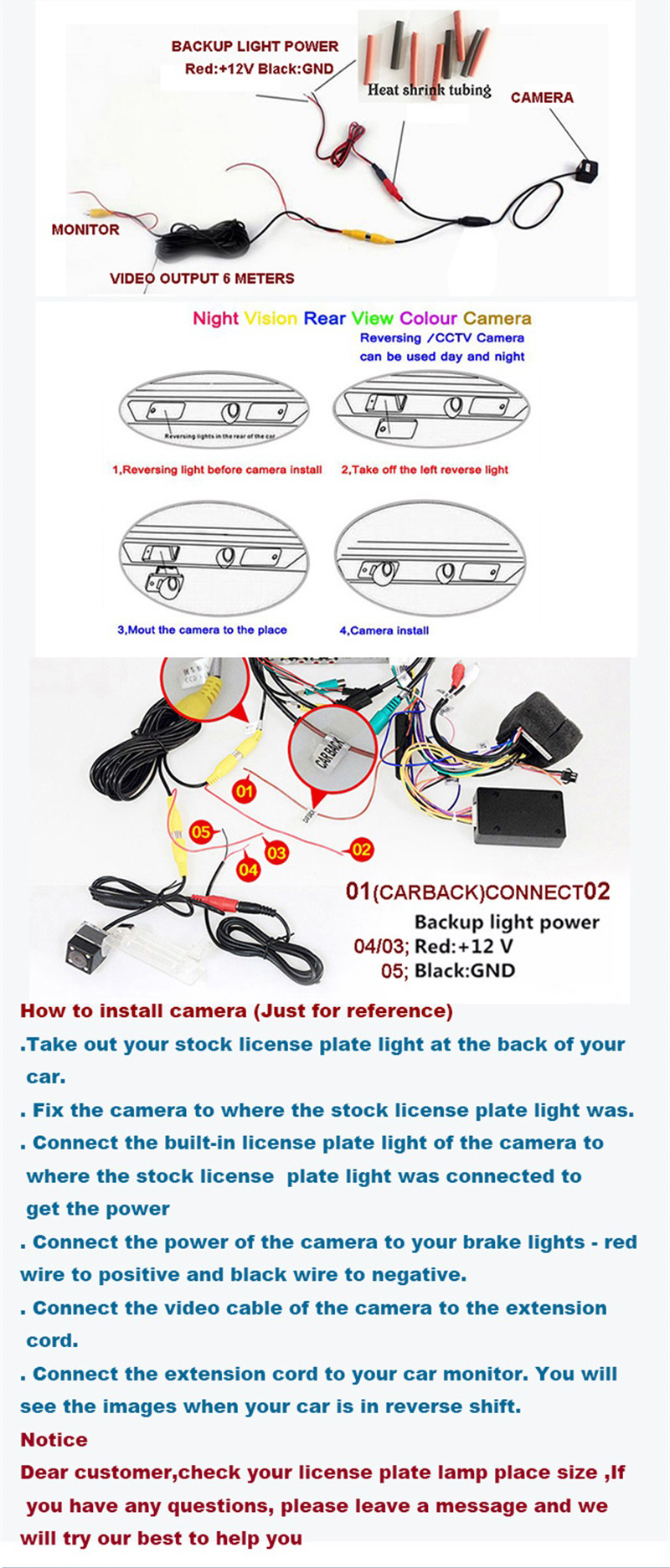 Caméra de recul pour Hyundai Tucson JM 2004-2010