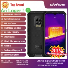 Ulefone Armor 9 Thermokamera Robustes Telefon Android 10 Helio P90 Octa-Core 8GB +128GB Mobiltelefon 6600 mAh 64 MP Kamera Smartphone