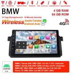 9 Zoll Android 11.0 4G LTE Autoradio / Multimedia 4GB RAM 64GB ROM Für BMW 3 Serie E46 BMW M3 Rover 75 Built-in Carplay / Android Auto