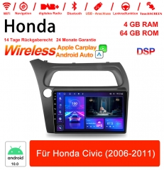 9 Zoll Android 10.0 Autoradio / Multimedia 4GB RAM 64GB ROM Für Honda Civic (2006-2011) Built-in carplay/android auto