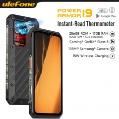 Ulefone Armor 19 téléphone robuste Android 12 Helio G99 17Go 256Go téléphone portable 9600 mAh 108 MP caméra smartphone