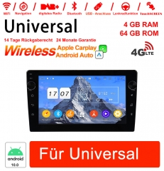 8 Zoll Android 12.0 4G LTE Autoradio / Multimedia 8GB RAM 128GB ROM für Universal GPS Navigation Stereo Radio Built-in Carplay / Android Auto