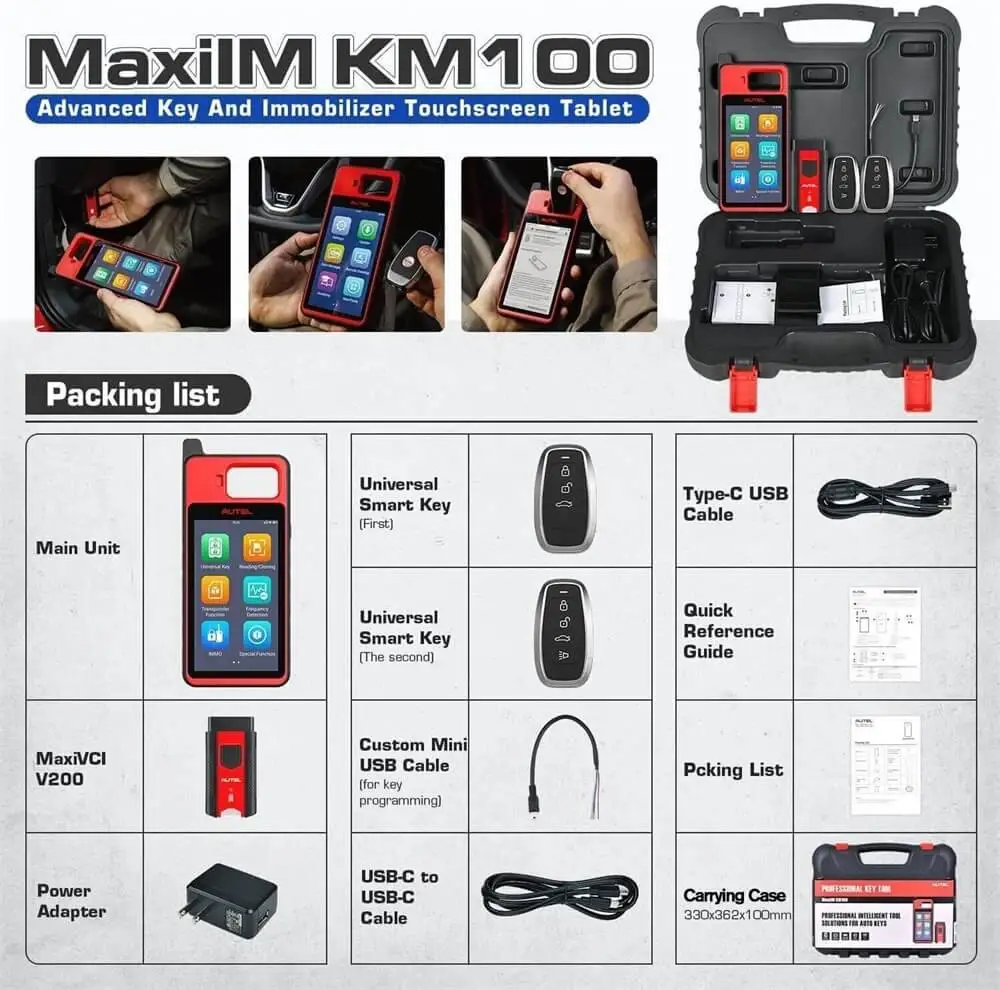 Autel MaxiIM KM100E IMMO Key Fob Programmier Immobilizer Werkzeuge