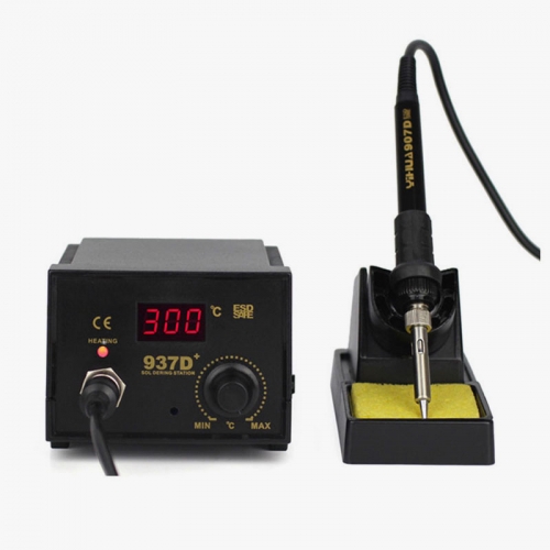 937D Plus 220V 60W Adjustable Temperature Welding machine Digital Temperature Controlled Soldering Station