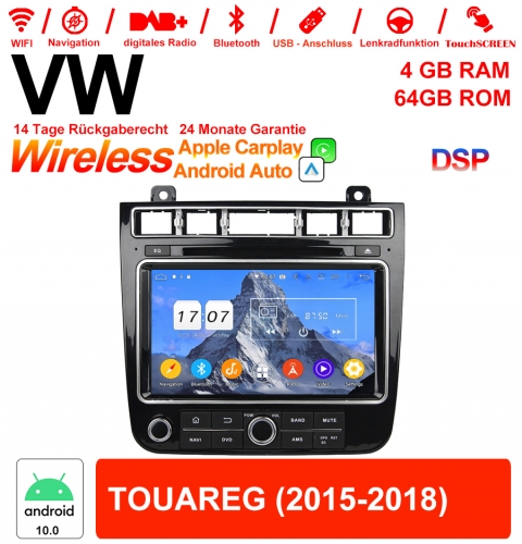 8 Zoll Android 12.0 Autoradio / Multimedia 4GB RAM 64GB ROM Für VW TOUAREG Mit WiFi NAVI Bluetooth USB