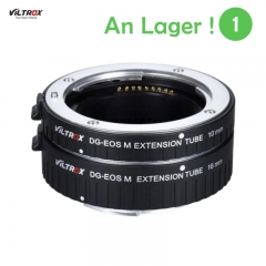 Viltrox DG-EOS M automatique Extension Tube 10 mm et 16 mm Mise au point automatique pour Canon EF-M Série Mont Mirrorless caméra et objectif