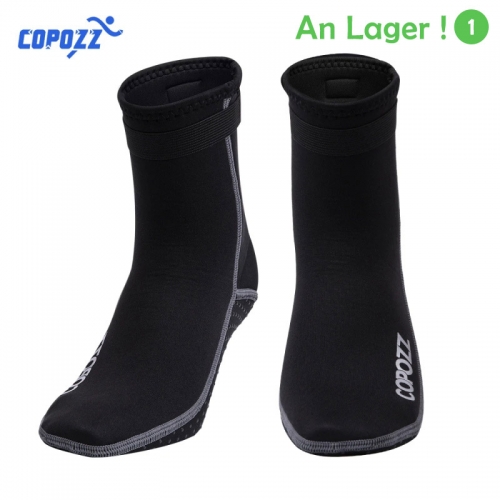 Copozz 3mm Néoprène Plage Natation Plongée Chaussettes Eau Sport Anti Slip Chaussures Natation Surf Plongée Surf Chaussettes Plage Bottes