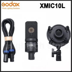 Godox XMic10L Cardioid Microphone for Computer Game Live Streaming Radio Braodcasting Singing Recording XLR Condenser Microphone