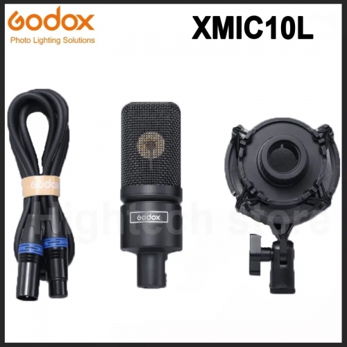 Godox XMic10L Microphone cardioïde pour jeu d'ordinateur diffusion en direct Radio Braodcasting enregistrement de chant Microphone à condensateur XLR