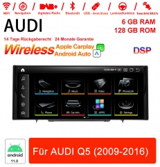 Qualcomm Snapdragon 665 8 Core Android 12.0 4G Car Radio/ Multimedia For AUDI Q5 2009-2016 Built-in CarPlay/Android Auto